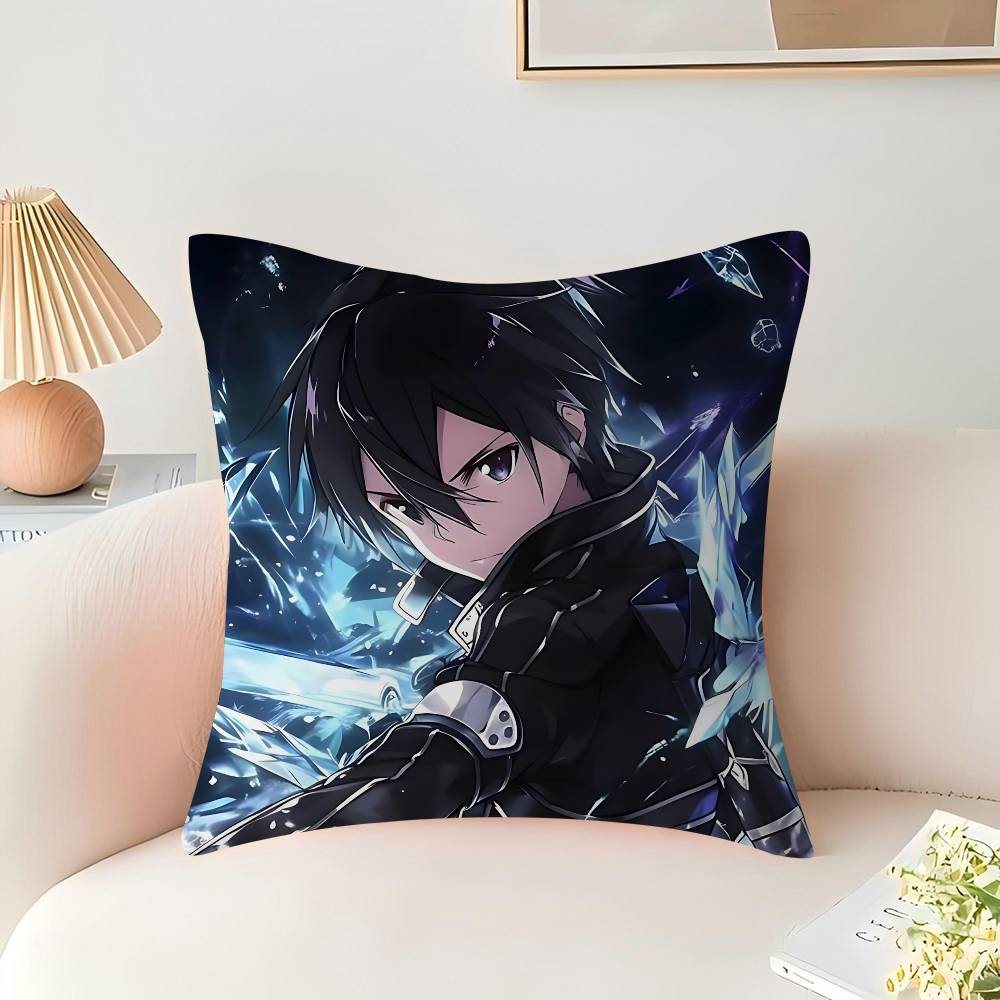 Anime SAO K-Kirigaya-Kazuto Personalisiertes Bild Text Heimdeko Kissen Haushaltsgeschenke 45x45cm