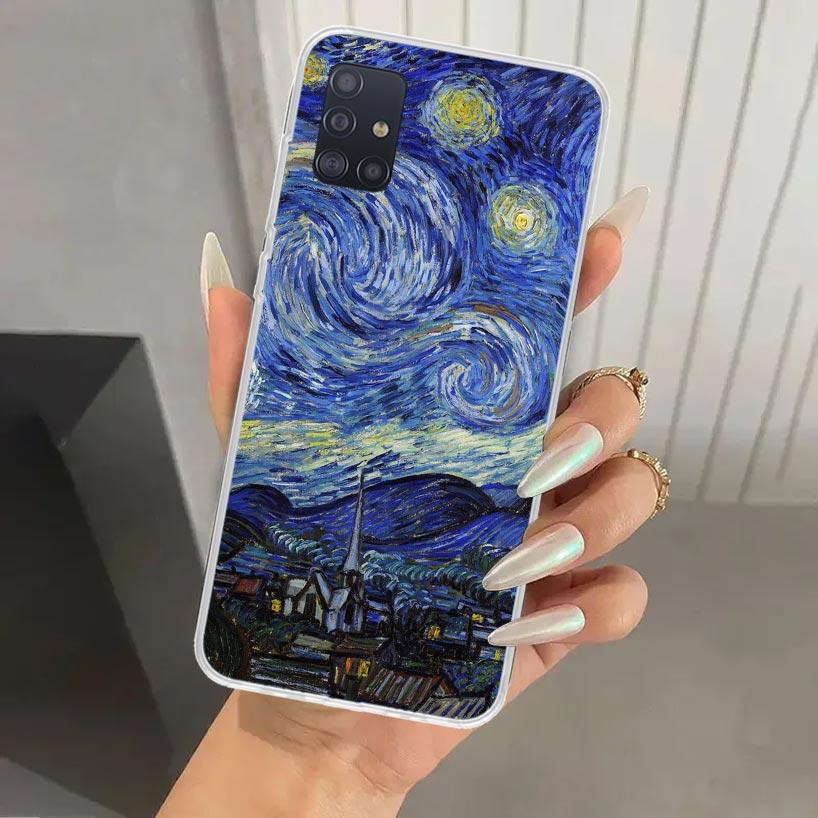 Van Gogh Oil Art Painting Phone Case for Samsung Galaxy A52 A32 A22 A12 A02S A50S A30S A10S Note 20 Ultra 10 Plus S10 A31 A20 A7