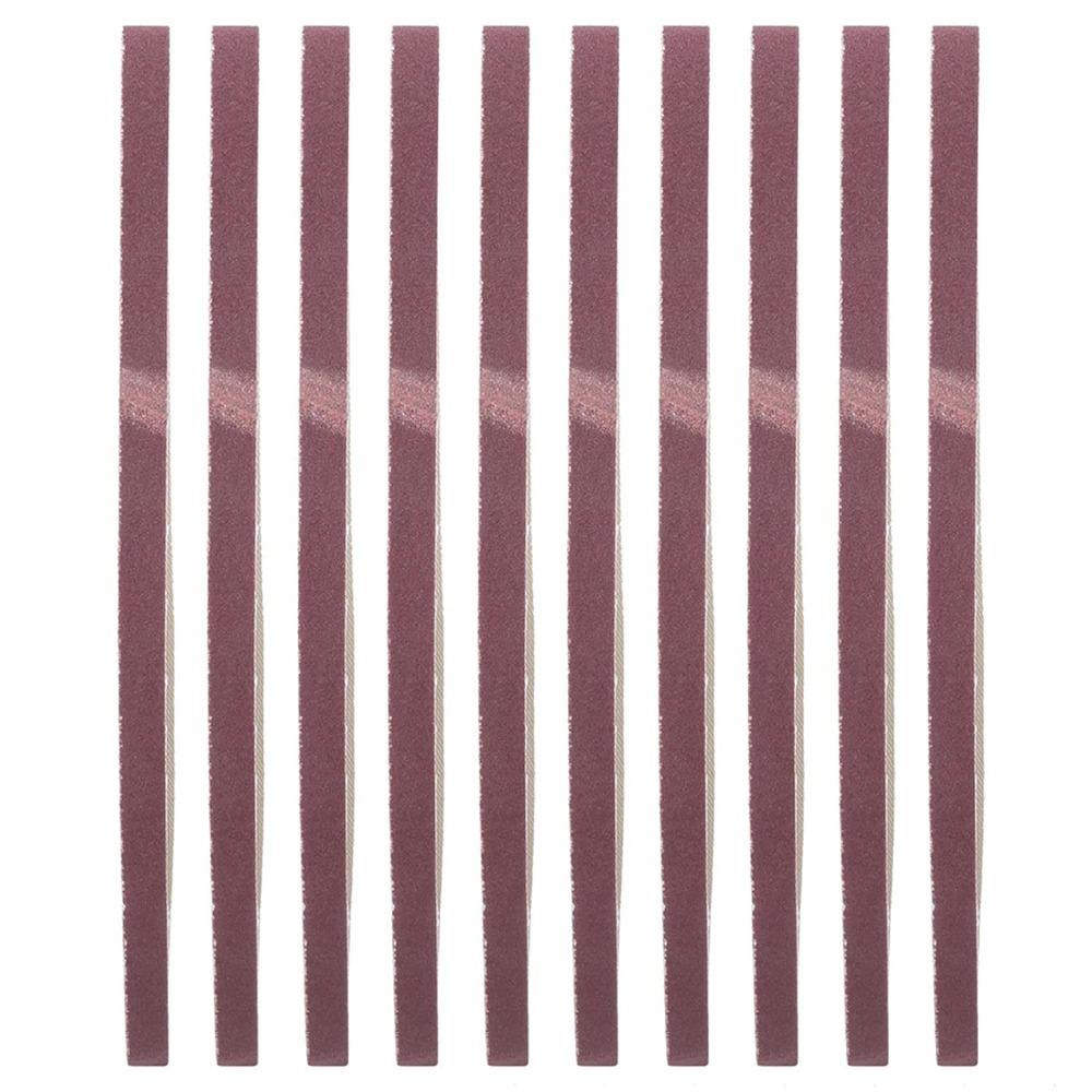 10pcs Fine Sanding Belts Durable Belt Sander Tool Aluminum Oxide Sanding Belts  Belt Sander