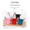 Nordic Style Colorful Tin Flower Pot with Hemp Rope: Wrought Iron Succulent Planter & Desktop Storage Ornament