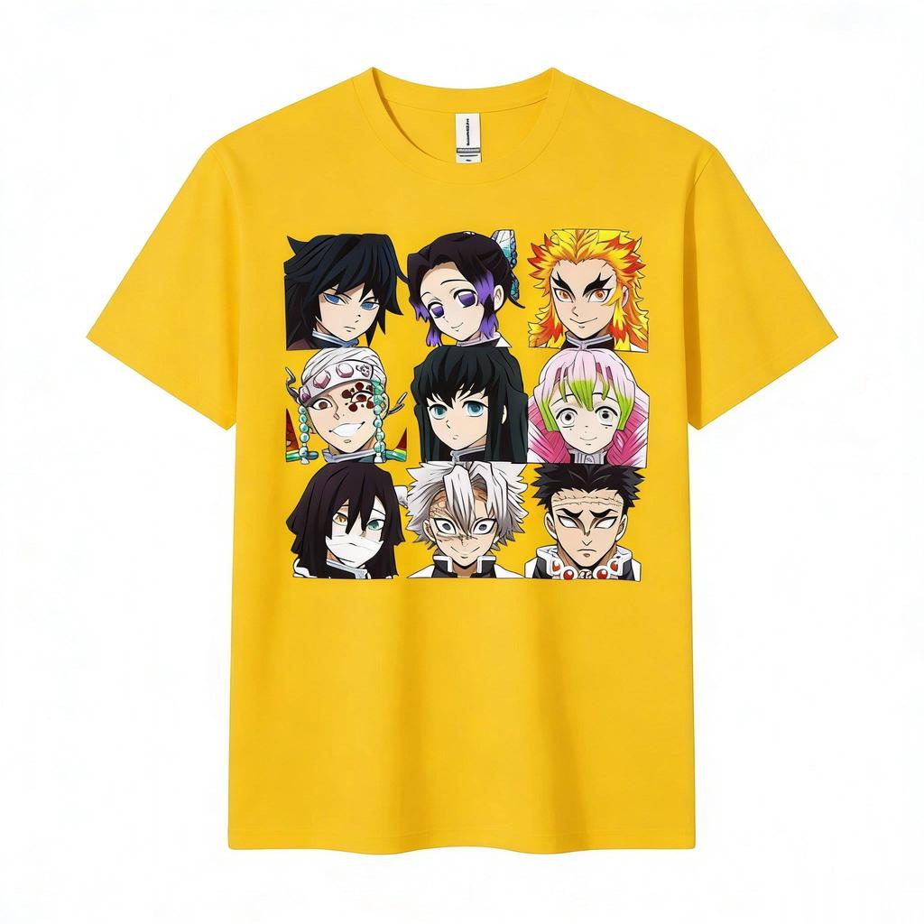 Unisex Demon Slayer Anime T Shirt Men Women Cotton Short Sleeve Tee 2026 Summer Casual Tops Oversized Streetwear Graphic Tees