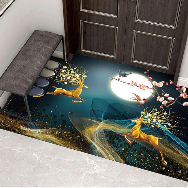 Entrance Mat Floor Mats Non-Slip Back Rubber Welcome Doormat Bathroom Kitchen Mat