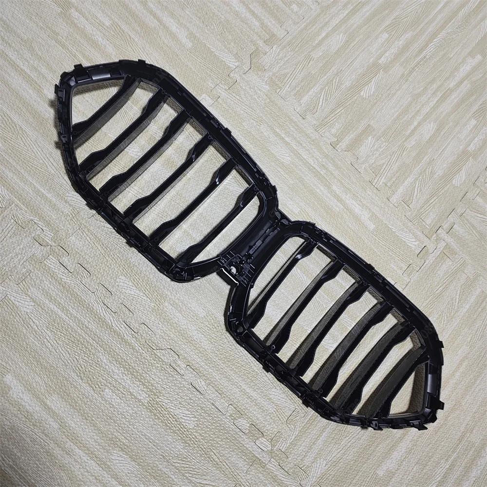 Single Line Grille Grill For BMW X6 G06 M50i M50d X6M F96 2019-2025 Front Bumper Front Kidney Grille Gloss Black Bodykits Tuning