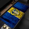 Tappetino per mouse con design dello stemma del Leeds United, base in gomma, tappetino da scrivania per esports, tappetino per mouse per giocatori e uso in ufficio, scrivania da gioco, tappetino facile da pulire