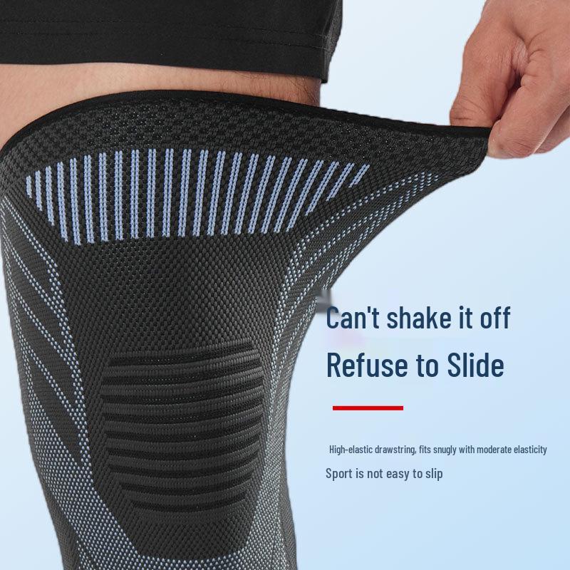 Knit Breathable Sports Knee Pads for Men - Compression Support for Basketball, Cycling, and Meniscus Protection