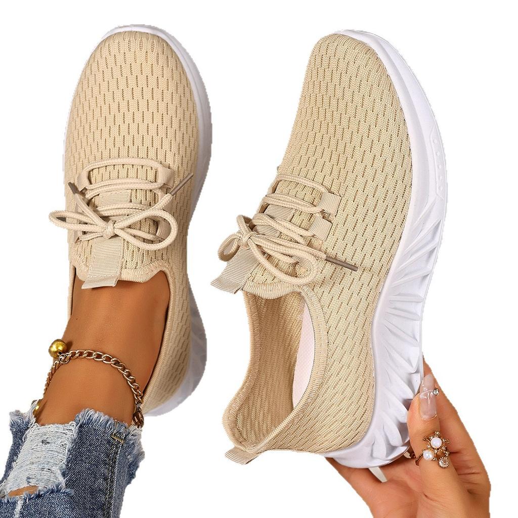 Shoes Women's 2025 Foreign Trade New Lightweight Casual Shoes Running Shoes Breathable and Not Tired Feet Women's Shoes Soft-soled Sports Shoes Women