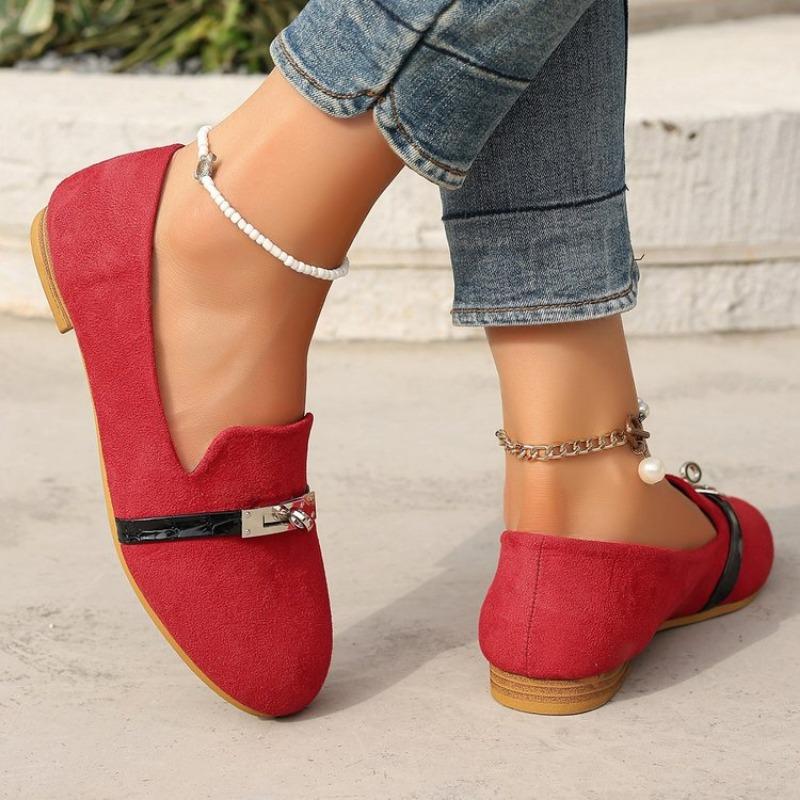 

Fashion Woman Sneakers Soft Elegant Flat Loafers Round Toe Casual Sneakers Women Spring Autumn New Slip-on Shoes Women Zapatos De Mujer 36 красный