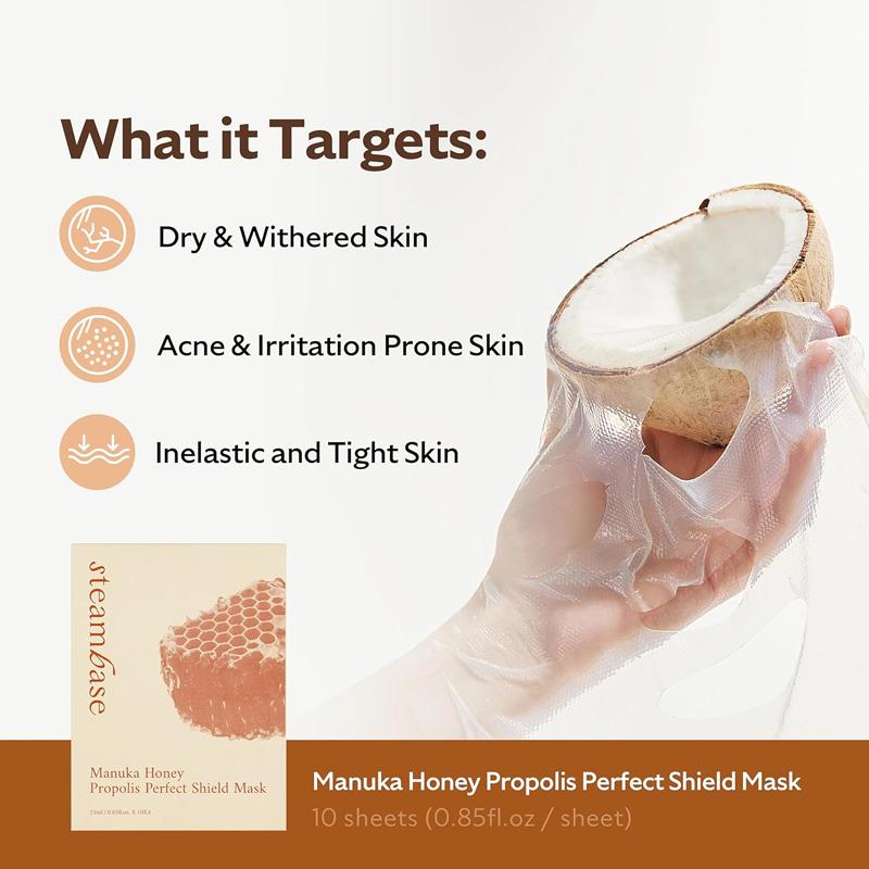 [STEAMBASE] Manuka Honey Propolis Perfect Shield Mask 25ml*10EA