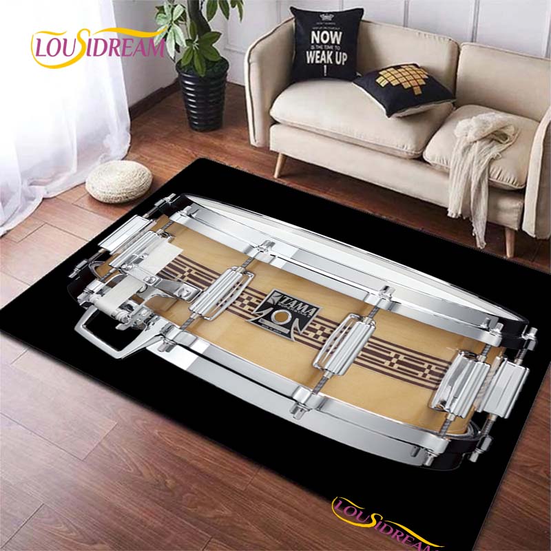 Fashion Brand Drums Carpet for Living Room Bedroom Rugs Kids Kitchen Door Unslip Floor Mats Birthday Gift Photography Props Rug