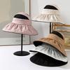 Empty top sun protection hat for women's high-end sense summer UV protection sun hat with enlarged brim outdoor face covering sun hat