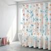Starfish Seashell Plastic Shower Curtain Liner - Waterproof Bathroom Curtain for Bathtubs, Mildew Resistant Bath Curtain