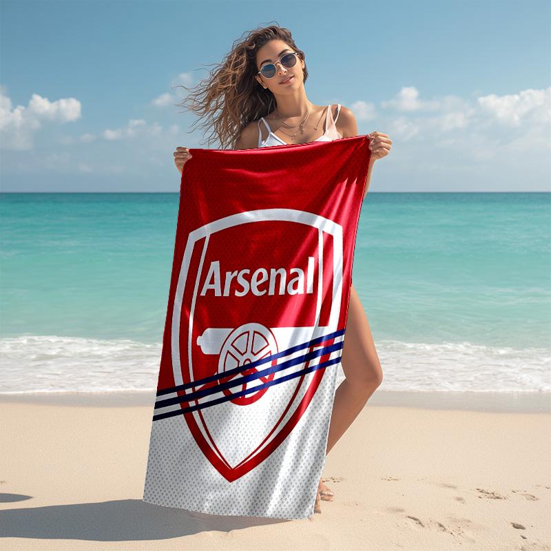 1pc A-Arsenal Beach Towel, Comfortable and Thick, and Swimming/Bath/Picnic/Camping Towel, Suitable for Seaside Beaches