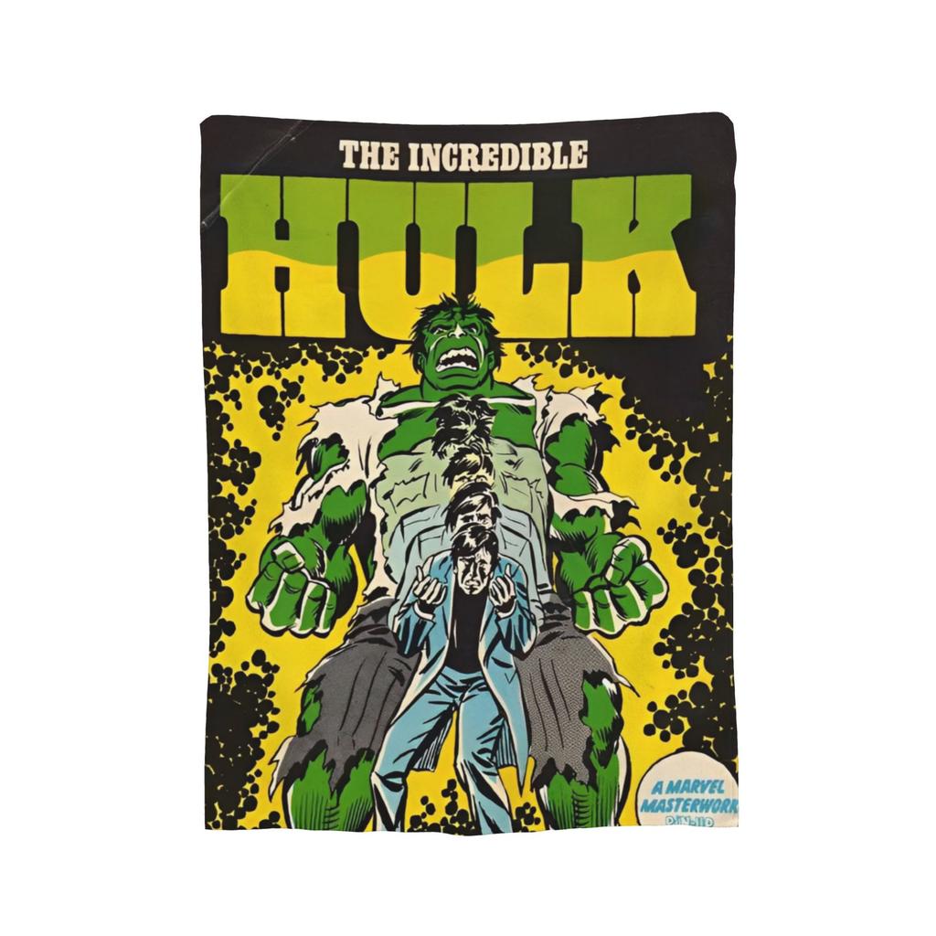 Hulk Retro Vintage Samt-Kuscheldecken Decke für Bettwäsche Sofa Super Warm Bettüberwurf,