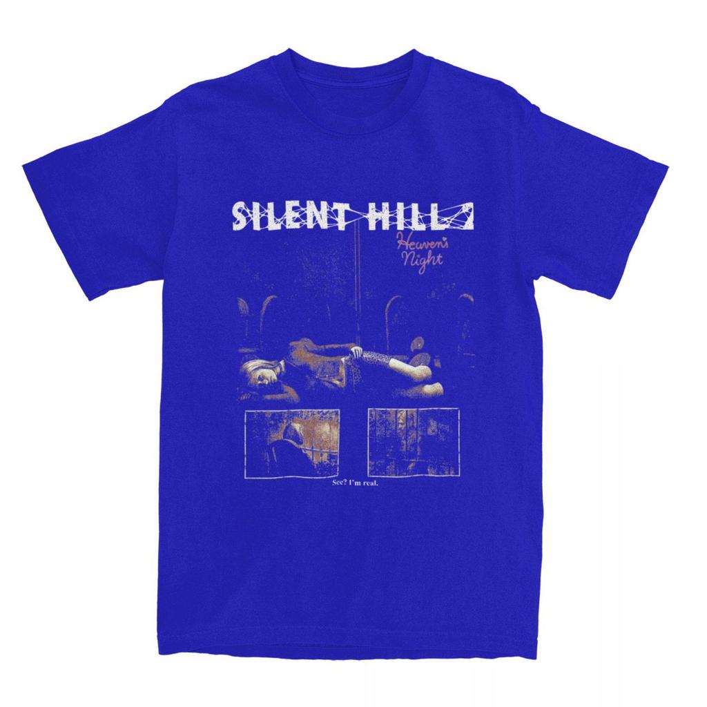 Silent Hill 2 SH2 T-Shirt Heavens Night Beliebte T-Shirts Kurzarm Y2K Basic Oberteile Strand Baumwolle Rundhals Oversize Top Tees