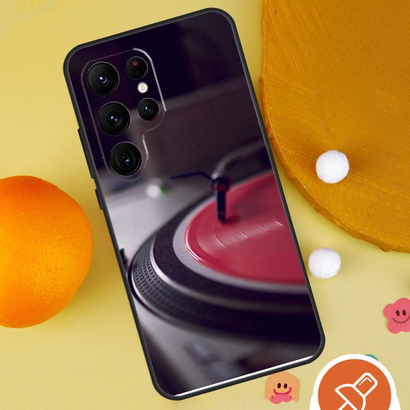 Vinyl DJ Record Art Phone Case For Samsung Galaxy S25 Ultra S24 S22 S21 Ultra S9 S10 S20 Plus S23 FE Funda Cover