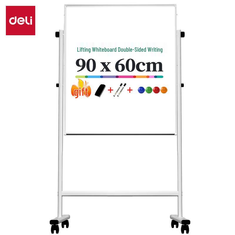 Deli H-Type Height Adjustable Mobile Magnetic Whiteboard