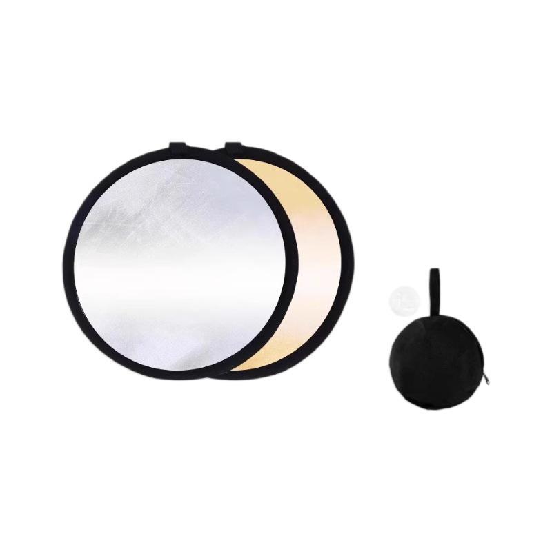Portable Mini Reflector: 4-in-1 Folding Photo Light Diffuser for Outdoor Photography