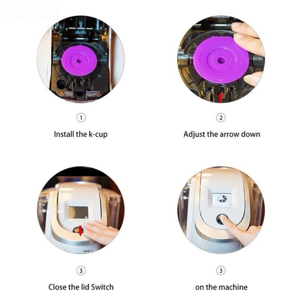 4pcs Refillable Filter Coffee Filter Universal Fit Espresso Strainer Basket K-Cup  Tea Bag Strainer