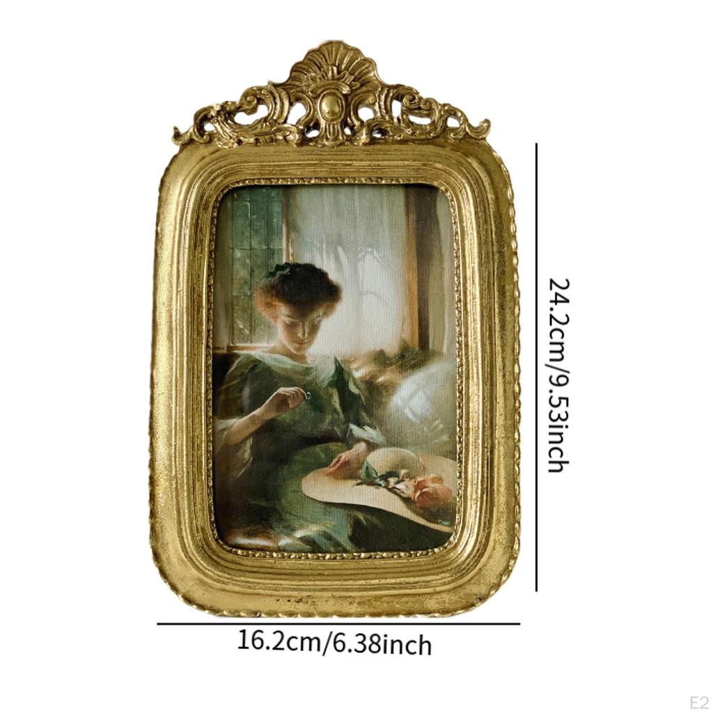 Wall Hanging Photo Frame Desktop Picture Fashion Tabletop Centerpiece Resin Ornament