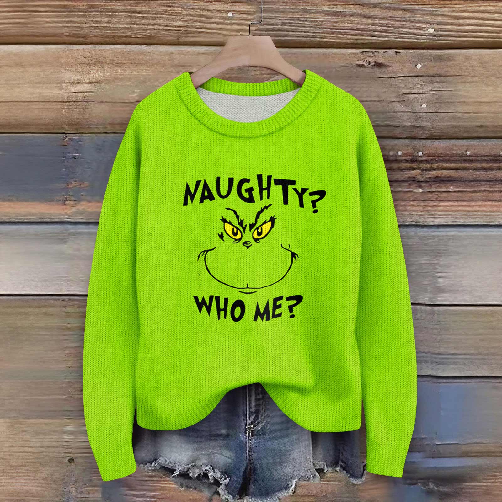 

Пуловеры с длинным рукавом для женщин, с круглым вырезом, повседневные, милые, с принтом, вязаные, оверсайз L