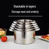 Stainless Steel Double-Ear Shabu-Shabu Pot for Induction & Alcohol Stove - Small Commercial Soup & Malatang Skewers Pot