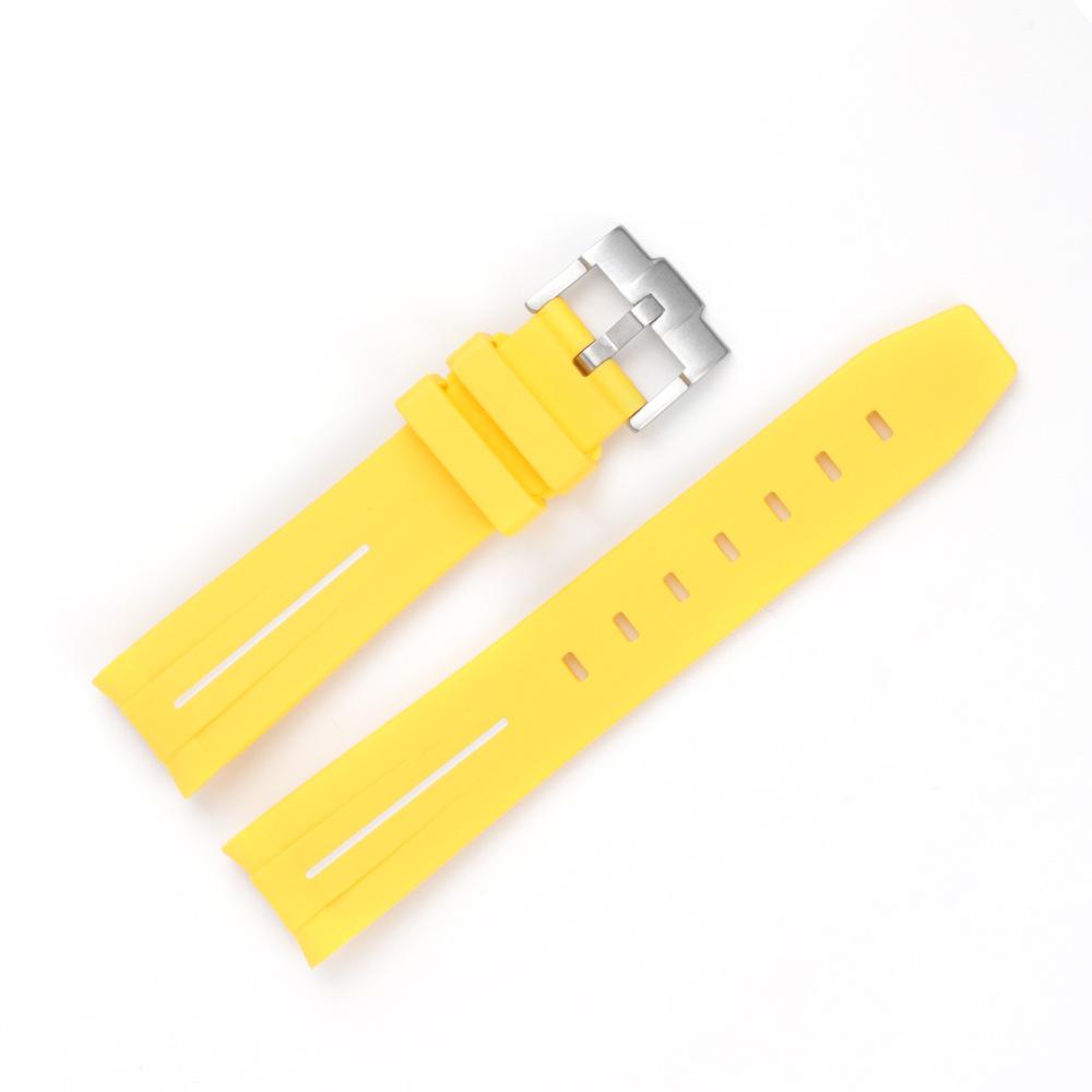 Curved Interface Rubber Watch Strap 20mm Men Women Waterproof Sports Watch Band for Moonswatch Watchband Watch Accessories