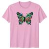 Vibrant Butterfly Succulent Design TShirt Botanical Plant Nature Lovers Gift