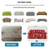 Stretchy Christmas Sofa Cover Soft Sofa Slipcovers For Living Room Washable Furniture Protectorastic Bottom For Kids, Pets