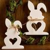 3D Heart Rabbit Silicone Candle Mold for DIY Easter Bunny Soap Plaster Concrete Resin Craft Making Home Festival Decor Art Gift