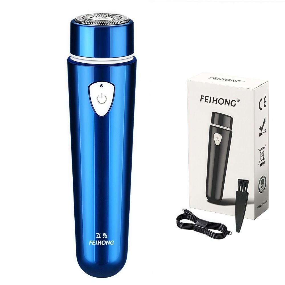 Portable Electric Shaver Rechargeable Hair Razor Pocket Design Beard Trimmer  Men Travel