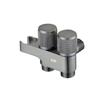 Set Bidet e Doccetta WC Grigio a Doppia Uscita