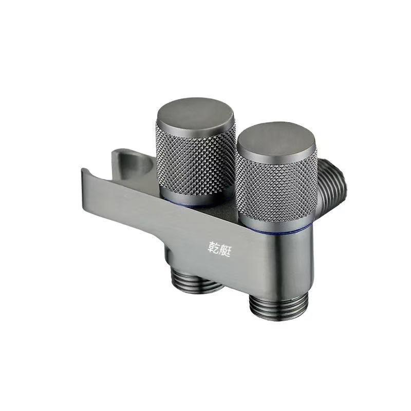 Set Bidet e Doccetta WC Grigio a Doppia Uscita