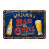Beer poster on the wall, metal plaque 20x30cm