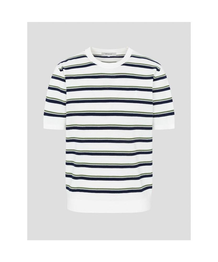 Binpolmen Striped Round Knit Ivory