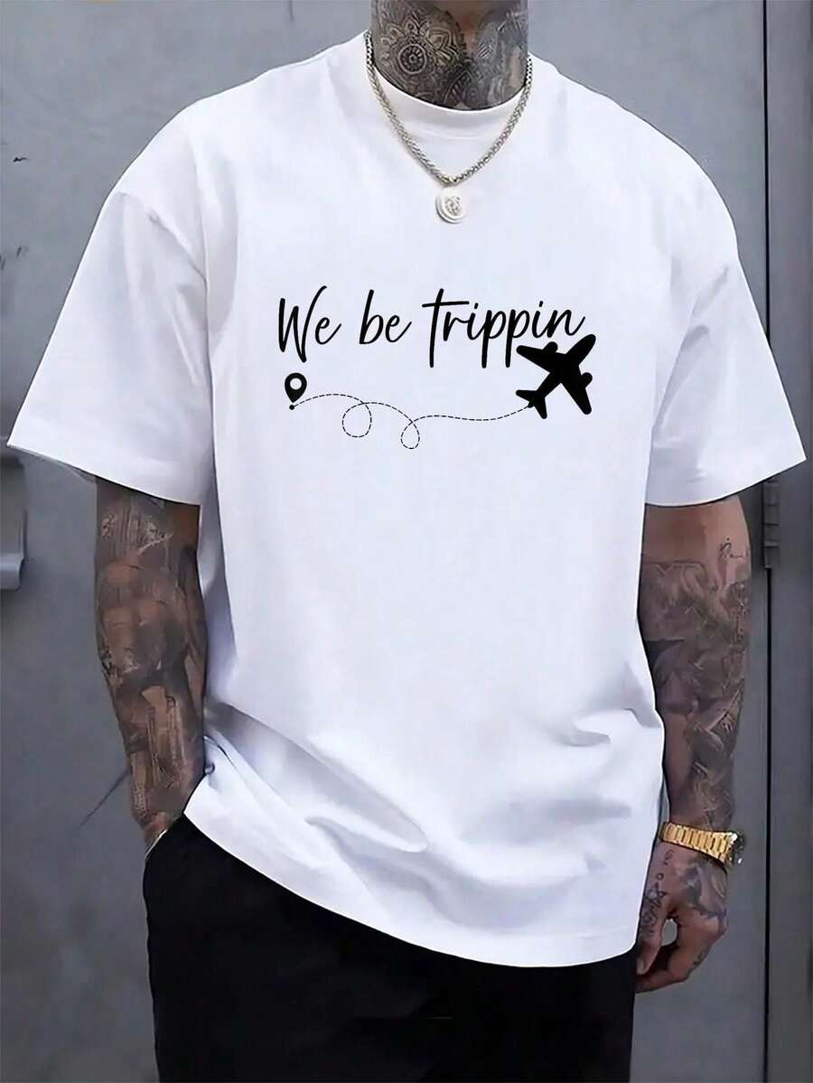 ROMWE Unisex Street Life Unisex Skull Graphic Drop Shoulder Y2k T-Shirt L
