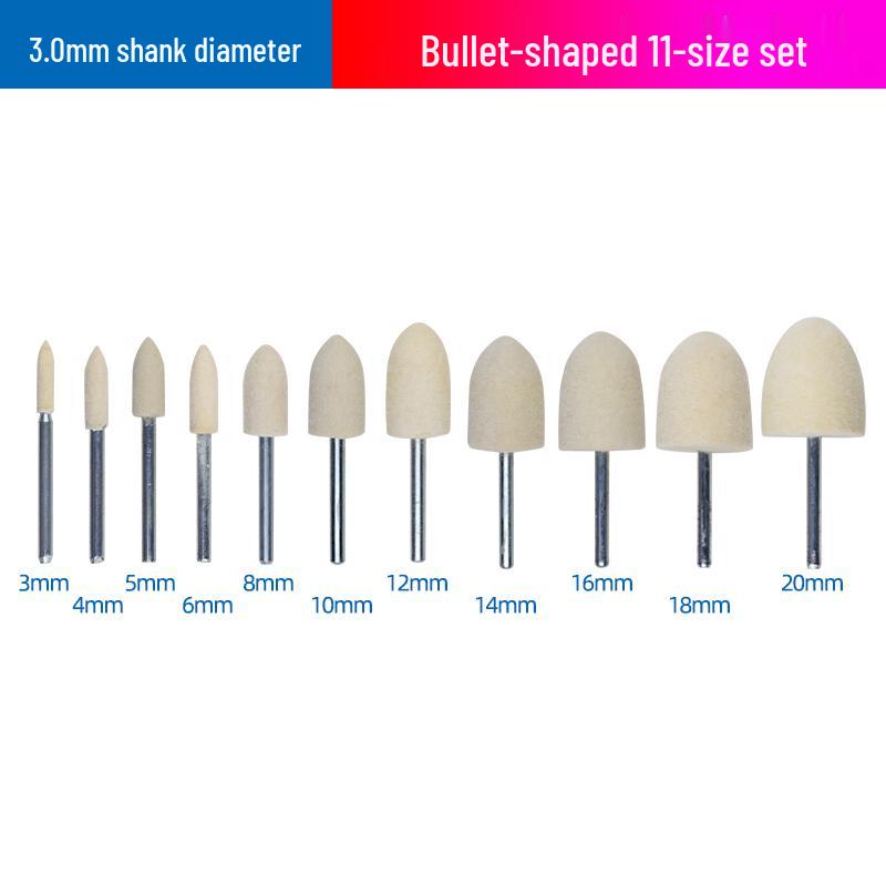Wool Polishing and Grinding Head for Metal, Gemstone, Glass, and Jade