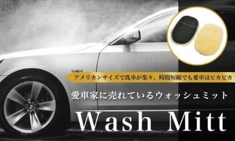 TARO WORKS Car Wash Wash Mouton Hand Washing Set of 2 Sponge, Mitt, Fiber, Gloves,