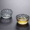 1pc Tea Bowl Thickened Heat-resistant Household Glass Kung Fu Teacup Hammer Pattern Tea Cup Master Cup Single Cup Crystal