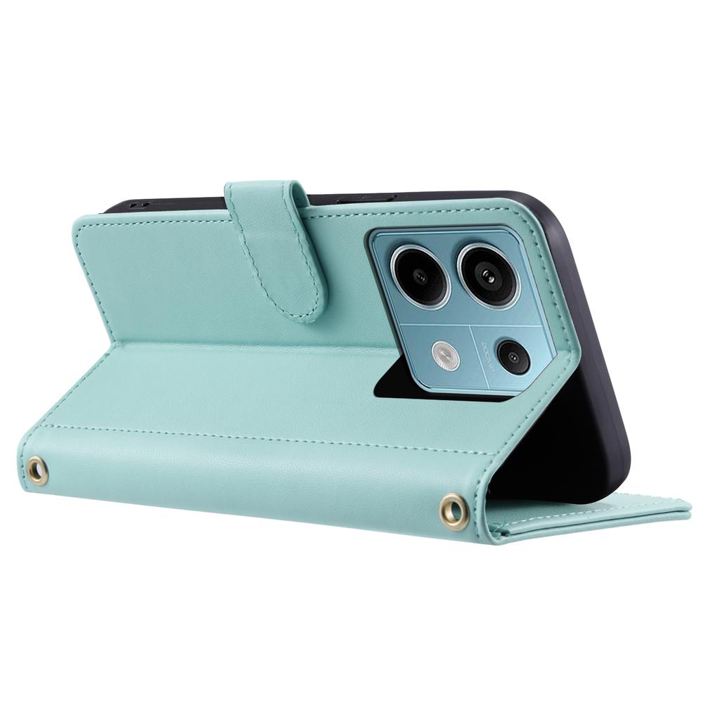 Für Xiaomi Redmi Note 13 5G Portemonnaie Handyhülle Ständer PU-Leder Klapphülle