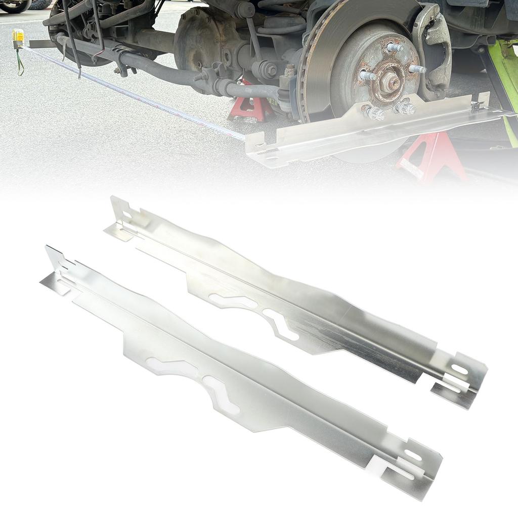 Toe Alignment Tool Plates Stainless Steel Accurate Wheel Alignment Msurements Wheel Alignment Tool with Hanging Holes for Car Truck SUV Vehicle