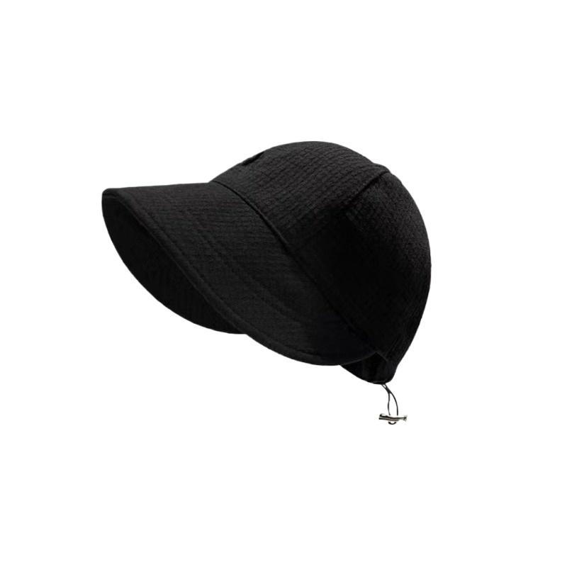 

Waffle Fisherman s Hat Women s Spring and Summer New Polyester Fiber Sun Visor Fashionable Sun Visor Baseball Hood чорний