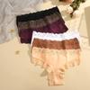 1Pc Sexy Cotton Brazilian Underwear Sexy Lace Panties for Women Female Low Waist Floral Lingerie Briefs Ladies Intimates