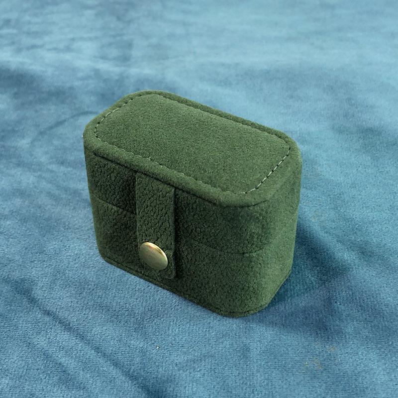 Portable Ring Storage Box Travel Velvet Mini Ring Box Earrings Storage Box Small Jewelry Organizer