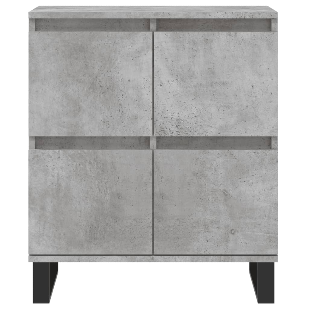 Sideboards 2 pcs Concrete Grey Particleboard