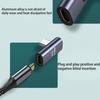 Right Angle USB C Adapter 90 Degree Low Profile Type C Male To Female Extender Support USB C 3.1 Charge Data Transfer