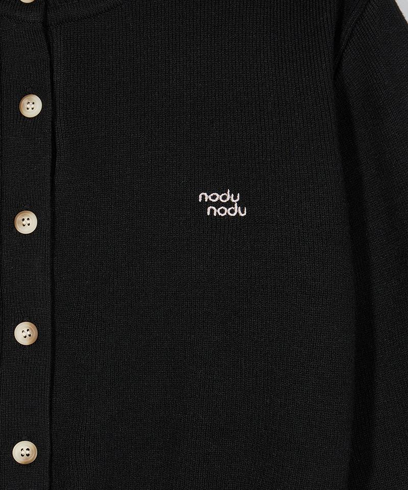 Noduwomen Daily Round Knit Cardigan [ Black ]