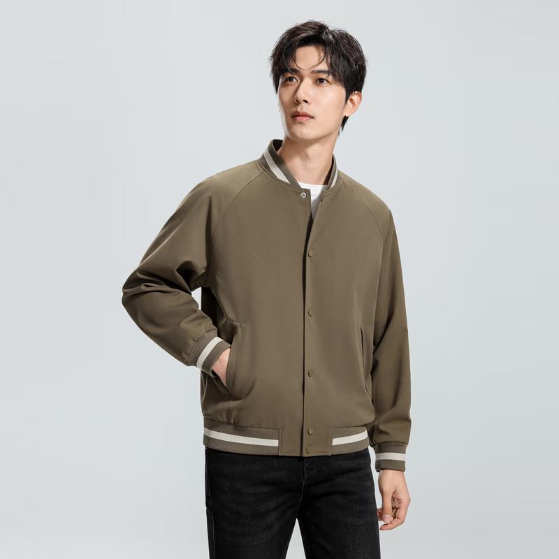 SNOWFLYING Men s 2025 Baseball Collar Short Jacket 2XL