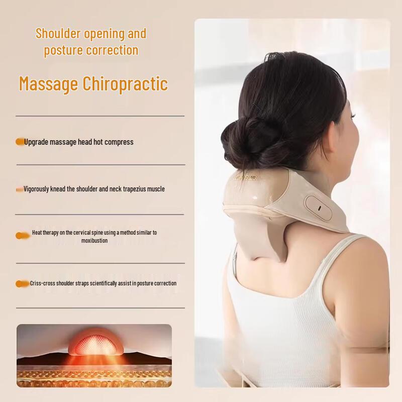 Multi-Functional Shoulder & Neck Massager with Heat CN plug (adapter included)