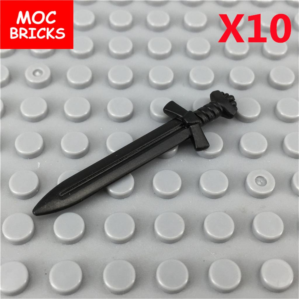 MOC Bricks Sleeve Sword Gun Knife Whip Bow Arrow Oil Bottle Box Soldier Army Action Figure Building Blocks Dolls Boys Toys