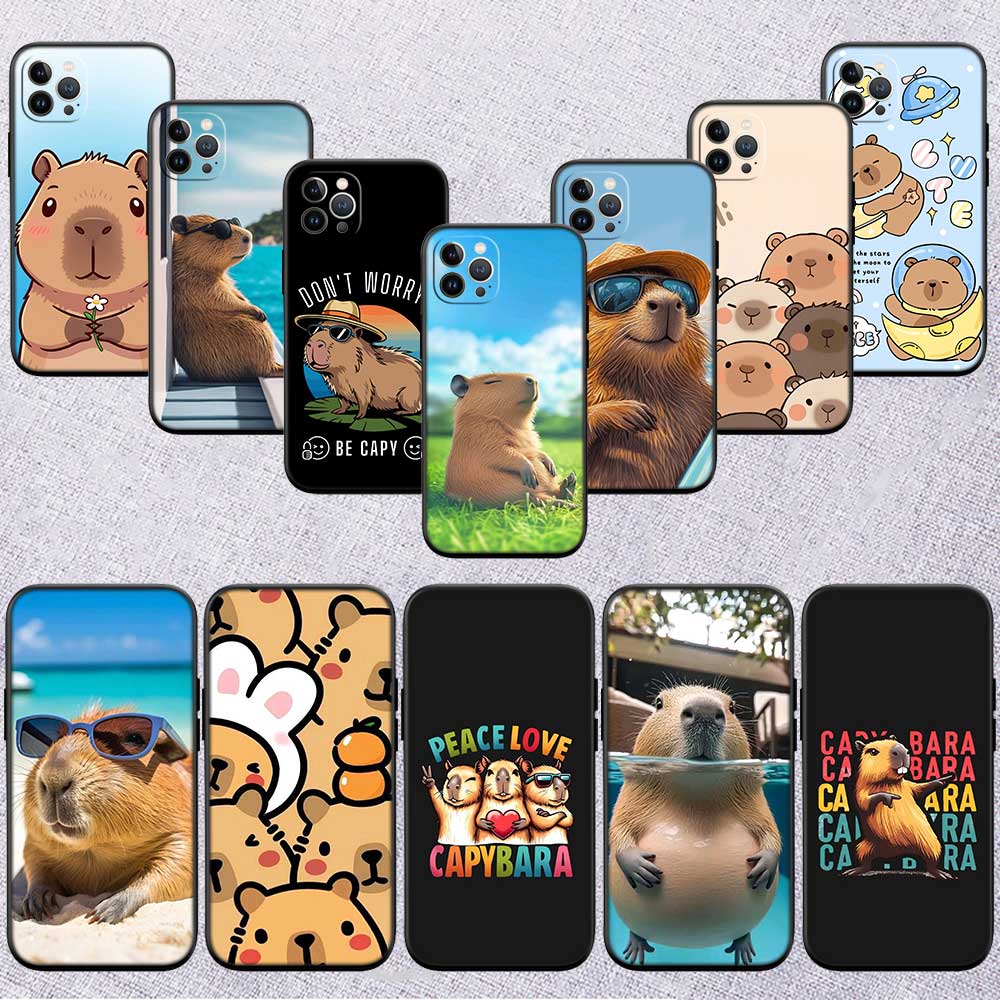 NH13 Cartoon Capybara New High-End Shell Phone Case for Xiaomi Poco F8 M4 M5 M6 M7 X3 X6 X7 Pro GT NFC Ultra